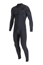O'Neill Hyperfreak Fire 3/2mm+ Chest Zip Fullsuit - A00-Black-Black / Large