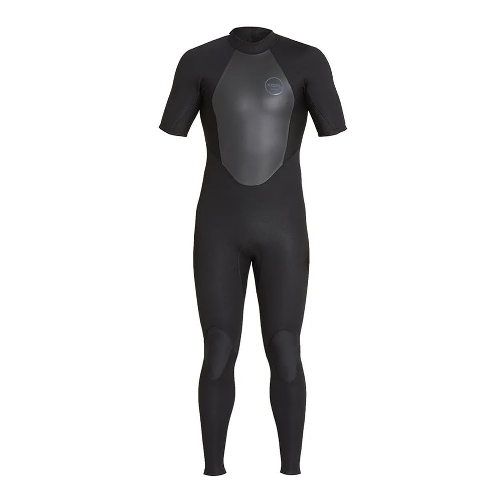 XCEL Mens Axis 2mm Short Sleeve Back Zip Fullsuit - Black / Small