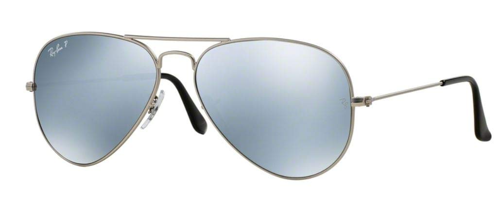 Ray-Ban Aviator RB3025 Sunglasses - Silver Frame/Silver Mirror Polarized Lens 019/W3 / Medium - 8053672016949