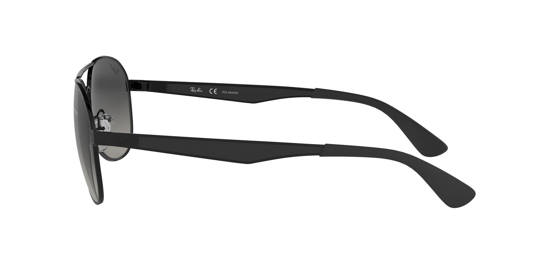 Ray-Ban Aviator RB3549 Sunglasses - Black/Polarized Light Grey Gradient Dark Grey / 61 mm (X002C6TK0H) - X002C6TK0H - Additional Image 3