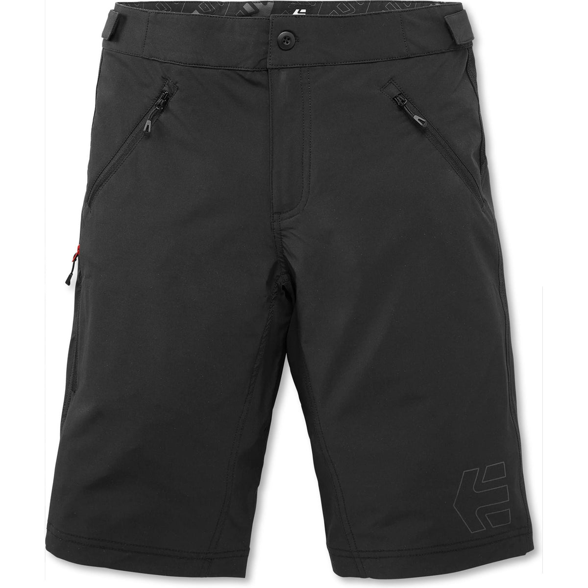 Etnies Big Ride overshort bike shorts, black with zip pockets