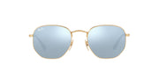 Ray-Ban Hexagonal Flat RB3548N Sunglasses - Gold/Grey Mirrored / 51 mm - 8053672611687