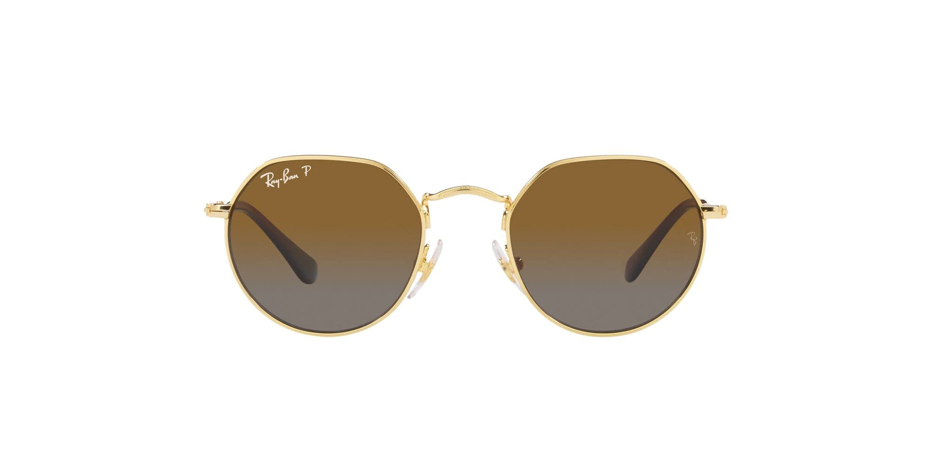Ray-Ban Junior Jack RJ9565S Sunglasses - Gold/Grey Gradient Brown Polarized / 47 mm - 8056597732420