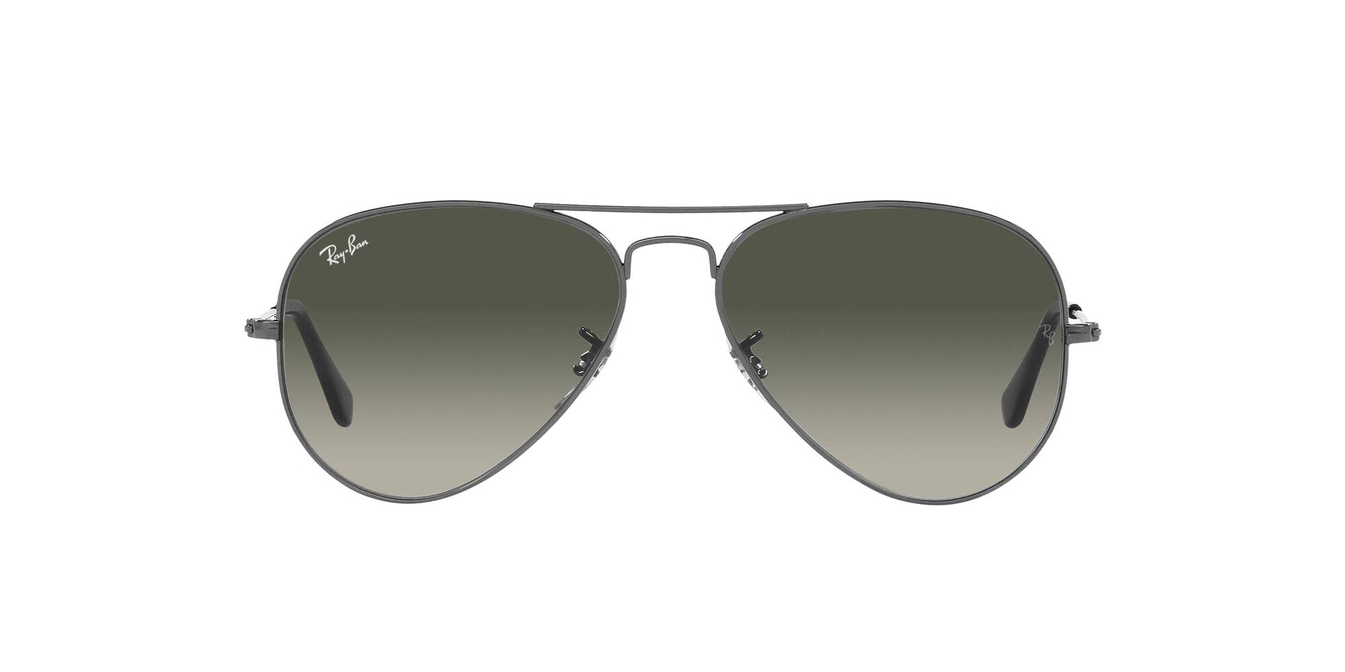Ray-Ban Aviator RB3025 Sunglasses Batch 2 - Gunmetal/Grey Gradient / 62 mm - 8056597855815