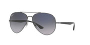 Ray-Ban Aviator RB3675 Sunglasses - Gunmetal/Blue Gradient Blue Polarized / 58 mm - X0031ERQFP - Additional Image 2