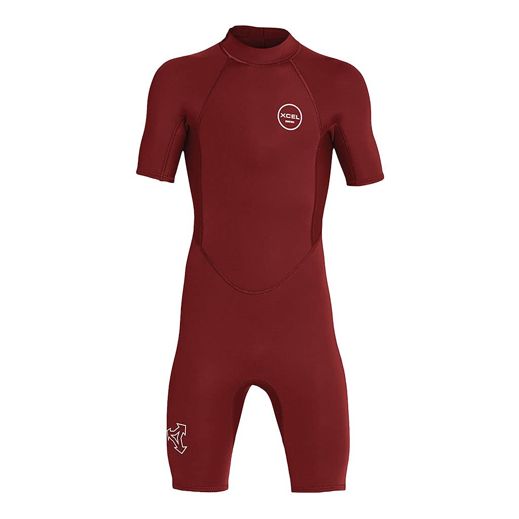 XCEL Youth Axis Short Sleeve 2mm Springsuit - Chili Pepper / 14
