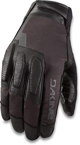 Dakine cycling gloves, dark charcoal with padded palm and 'Dakine' logo on back