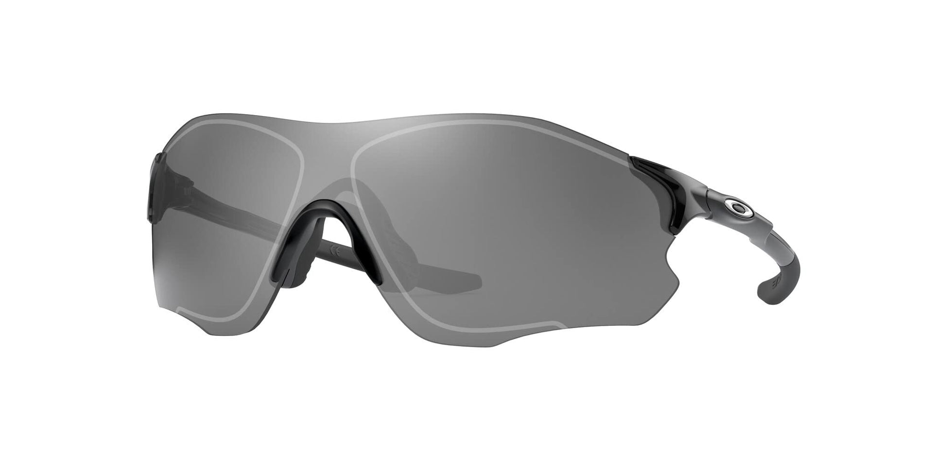 Oakley Evzero Path Low Bridge Fit Sunglasses - Polished Black/Prizm Black / 38 mm - 888392280138