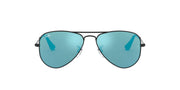 Ray-Ban Metal Aviator RJ9506S Sunglasses - Matte Black/Blue Flash / 50 mm - 8053672217797