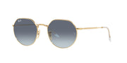 Ray-Ban Jack RB3565 Sunglasses - Gold/Blue Gradient Grey / 55 mm - 8056597846875