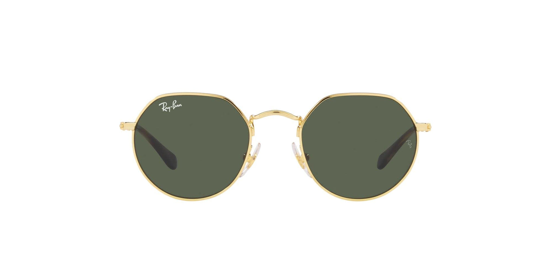 Ray-Ban Junior Jack RJ9565S Sunglasses - Gold/Dark Green / 47 mm - 8056597732406