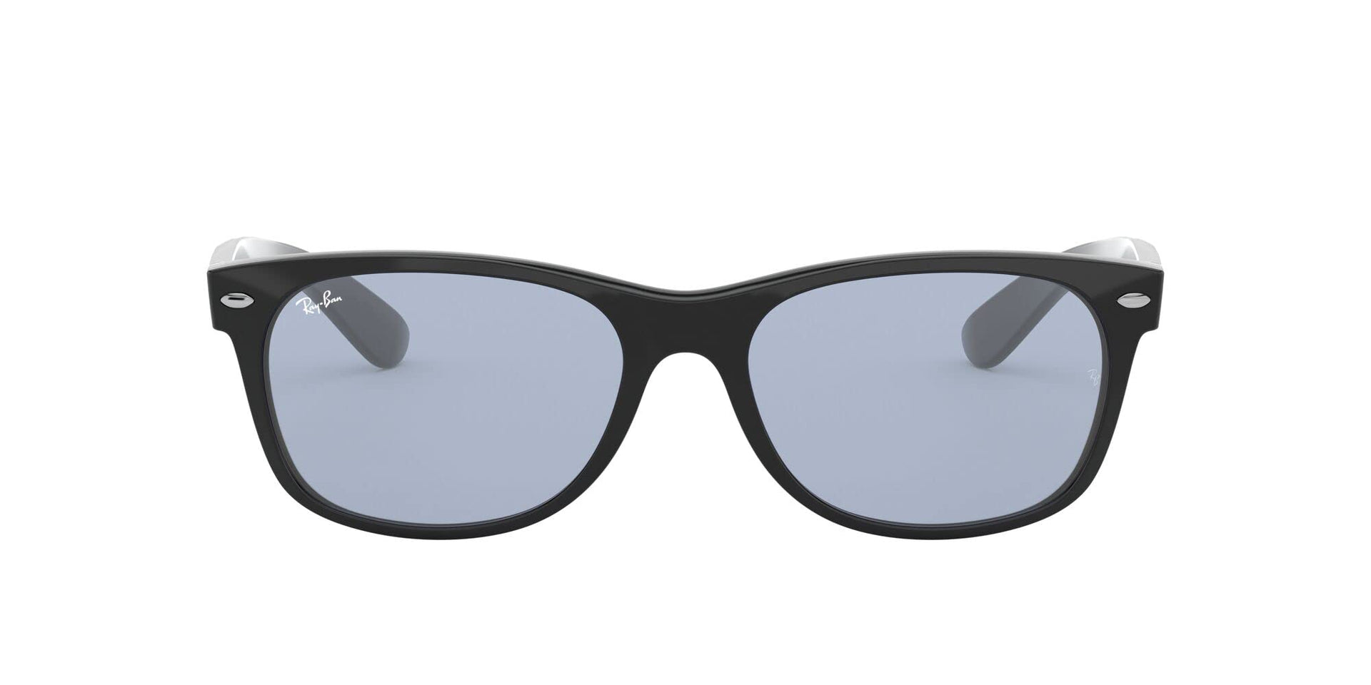 Ray-Ban New Wayfarer Low Bridge Fit RB2132F Sunglasses - Black/Blue Grey / 55 mm - 8056597147262