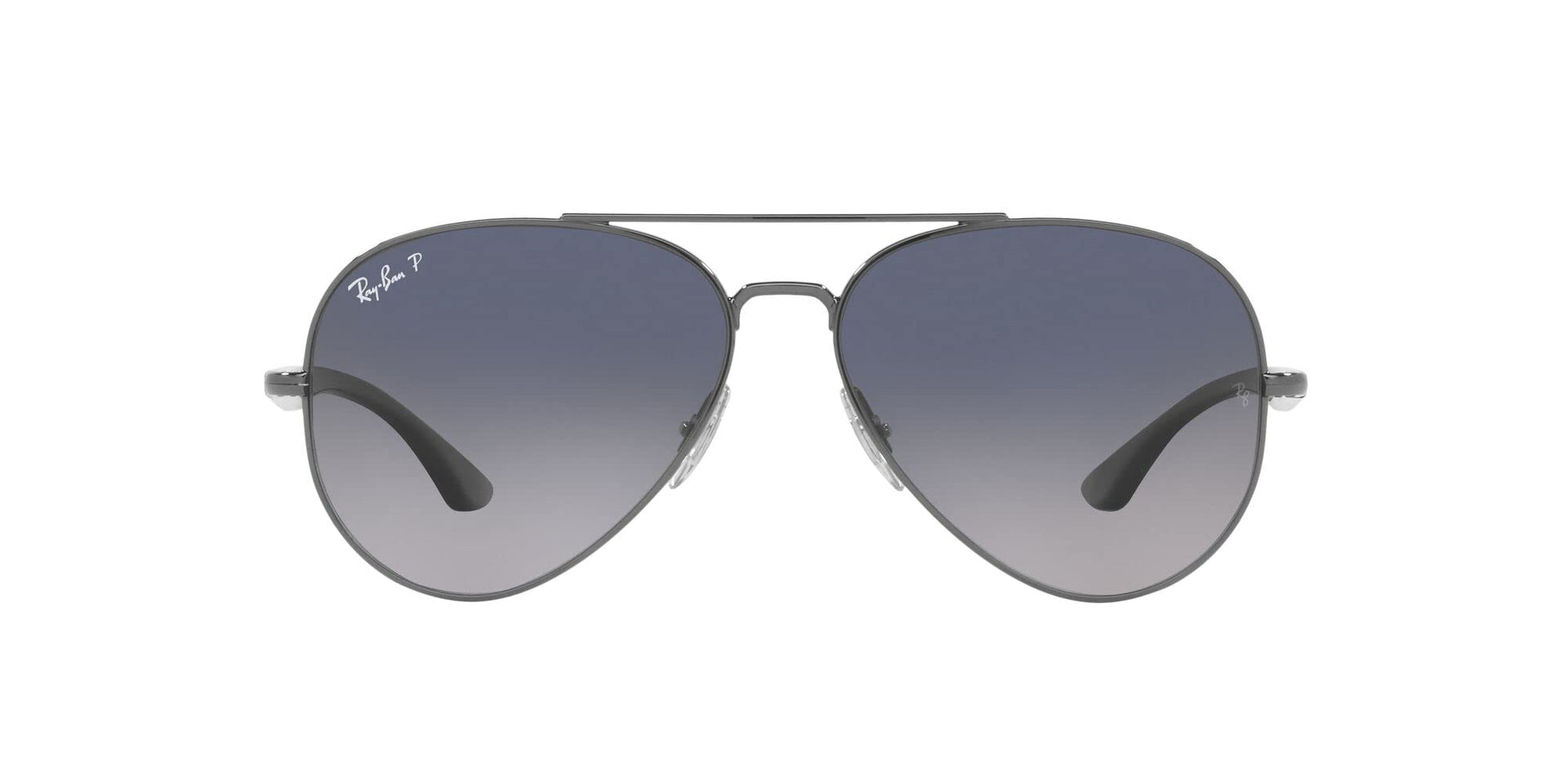 Ray-Ban Aviator RB3675 Sunglasses - Gunmetal/Blue Gradient Blue Polarized / 58 mm - X0031ERQFP - Additional Image 1