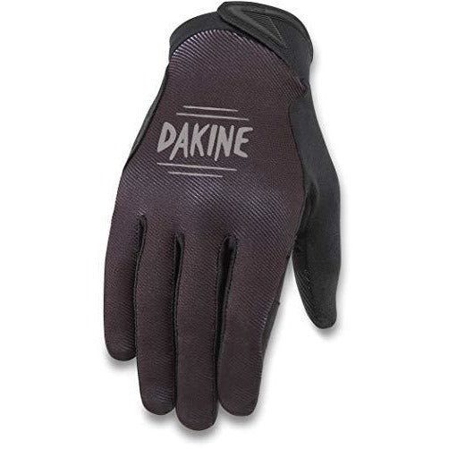 Dakine bike glove, dark purple grip with black knuckle and finger panels