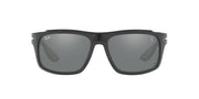 Ray-Ban Scuderia Ferrari Collection Aviator RB4364M Sunglasses - Grey/Grey Mirrored Silver / 61 mm - 8056597546072