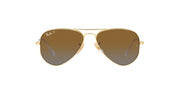 Ray-Ban Metal Aviator RJ9506S Sunglasses - Gold/Brown Gradient Polarized / 50 mm - 8056597750004