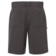 Oakley hybrid 21-inch shorts in dark grey, back close-up with two rear pockets