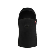 Black microfleece balaclava with eye port and side logo