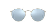 Ray-Ban Metal Glasses RB3447 Sunglasses - Matte Silver/Light Green Mirrored Silver / 50 mm - 8053672227062