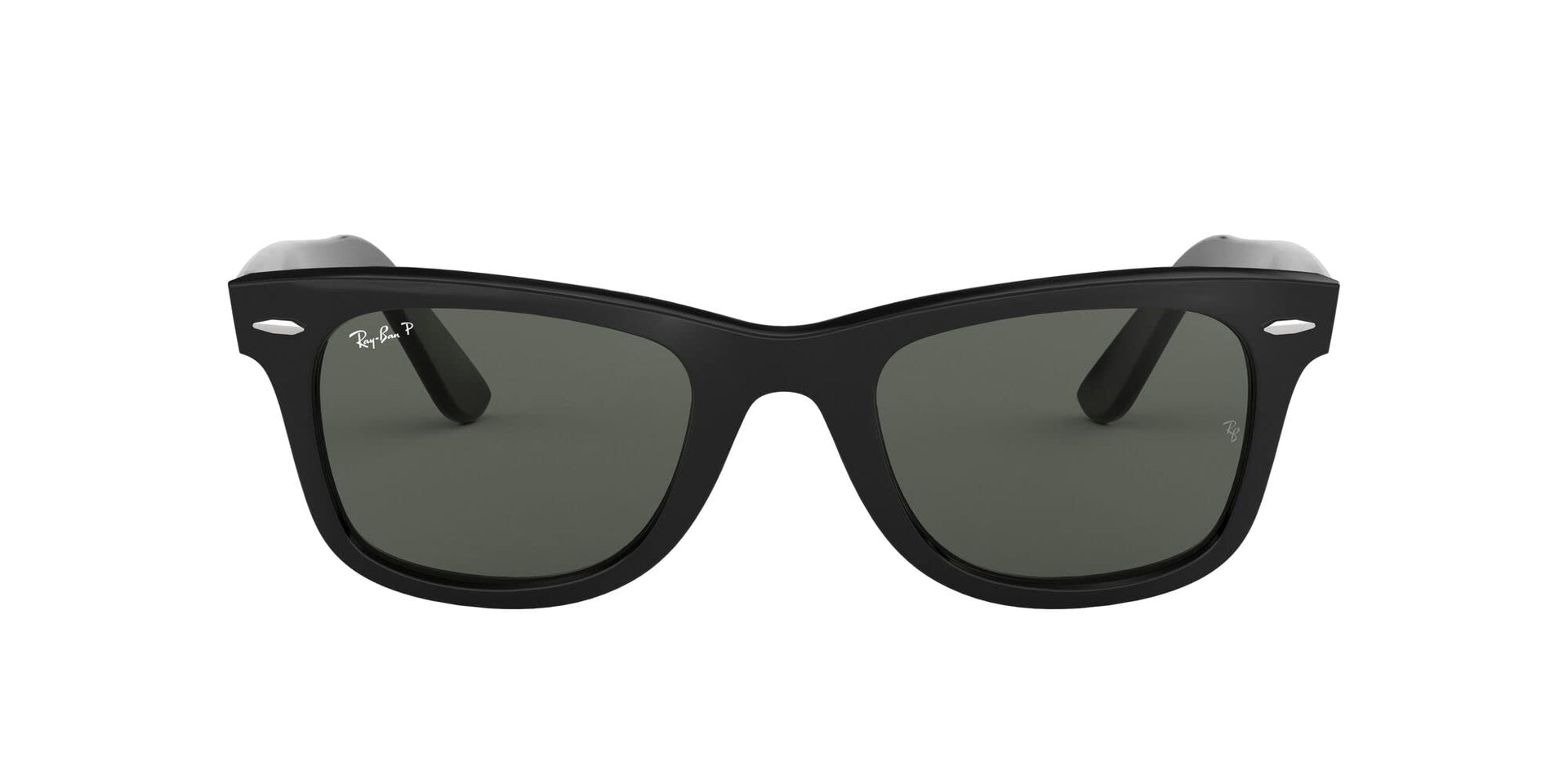 Ray-Ban Original Wayfarer Low Bridge Fit RB2140F Sunglasses - Black/G-15 Green Polarized / 54 mm - 8053672058666