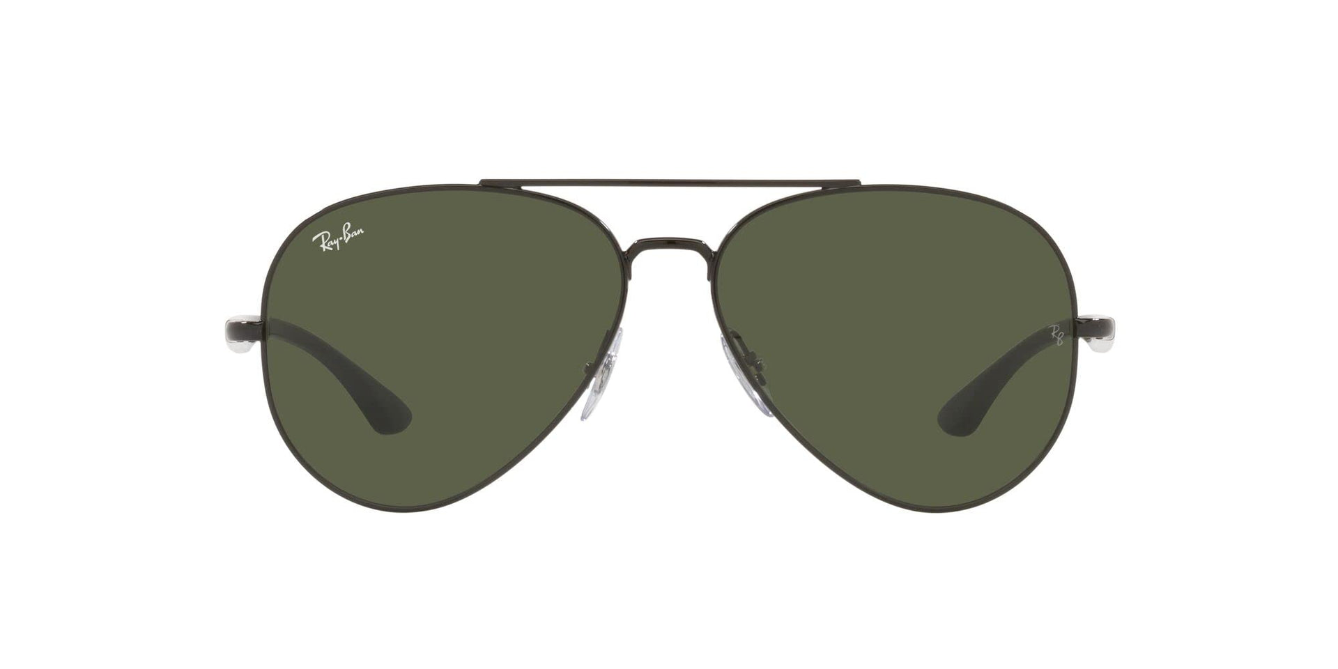 Ray-Ban Aviator RB3675 Sunglasses - Black/Green / 58 mm - 8056597432177