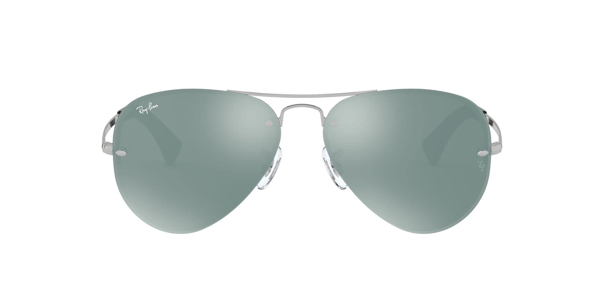 Ray-Ban Aviator RB3449 Sunglasses - Silver/Green Mirrored Silver / 59 mm (X001GVJXIX) - X001GVJXIX