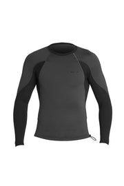XCEL Xcel Mens Scout Perforated Neoprene Long Sleeve 1.5/0.5mm Wetsuit Top - Jet Black / Small
