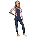 Roxy Girls 3/2mm Swell Series Back Zip Fullsuit - Mood Indigotrue Paradise / 14