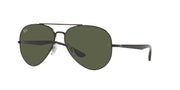 Ray-Ban Aviator RB3675 Sunglasses - Black/Green / 58 mm - 8056597432177 - Additional Image 1