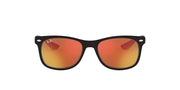 Ray-Ban New Wayfarer Low Bridge Fit RJ9052SF Sunglasses - Matte Black/Brown Mirror Orange / 50 mm - 8053672665925