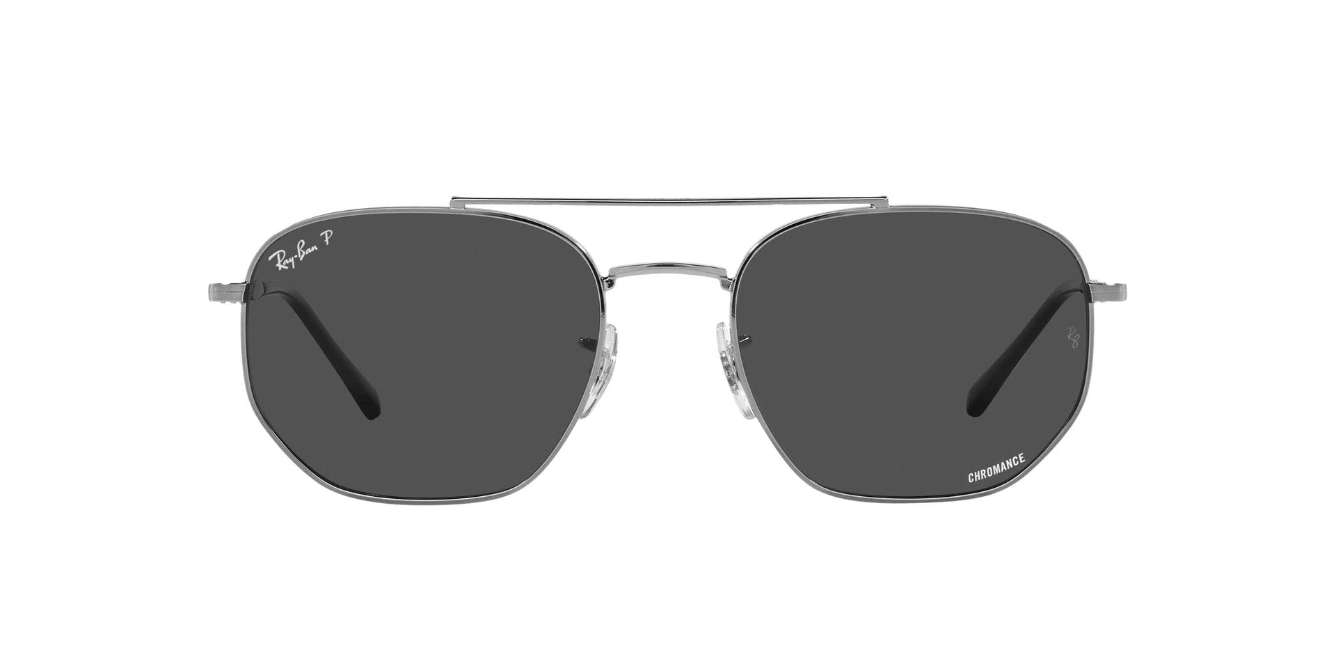 Ray-Ban RB3707 Sunglasses - Gunmetal/Polarized Dark Grey / 54 mm - 8056597834292