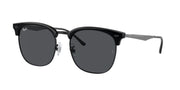 Ray-Ban RB4418D Sunglasses - Black on Black/Dark Grey / 56 mm - 8056597943598