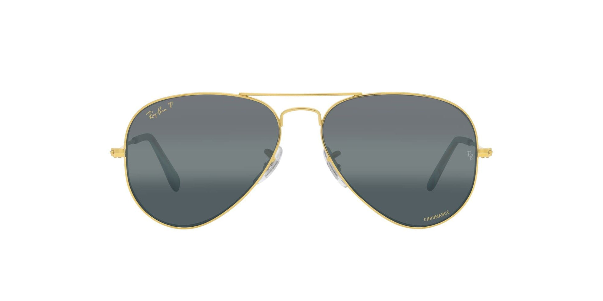 Ray-Ban Aviator RB3025 Sunglasses Batch 3 - Legend Gold/Polarized Clear Gradient Dark Blue / 55 mm - X0037J8P6X