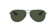 Ray-Ban Carbon Fiber Aviator RB8313 Sunglasses - Gunmetal/Polarized Dark Green / 61 mm - 8053672006667 - Additional Image 2