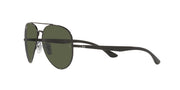Ray-Ban Aviator RB3675 Sunglasses - Black/Green / 58 mm - 8056597432177 - Additional Image 2