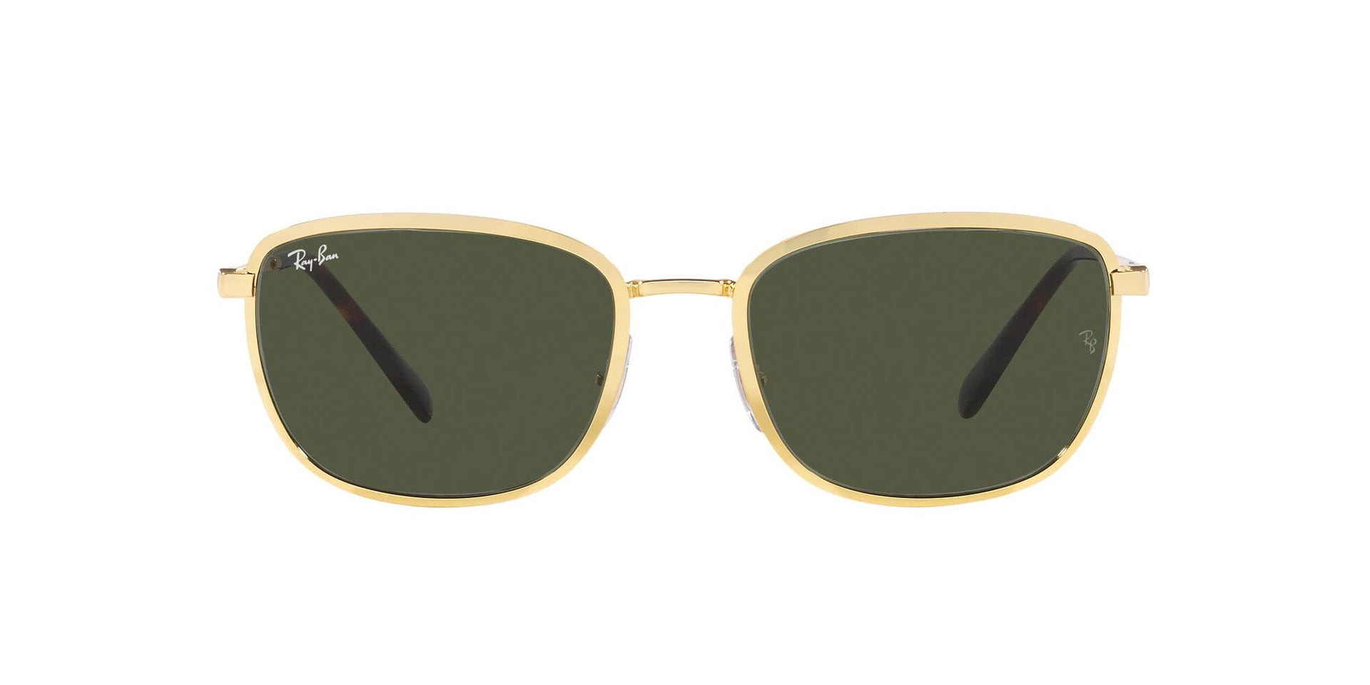 Ray-Ban RB3705 Sunglasses - Gold/Green / 57 mm - 8056597833738