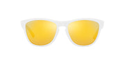 Oakley Frogskins Low Bridge Fit Sunglasses - Matte White/Prizm 24k Polarized / 54 mm - 888392602053