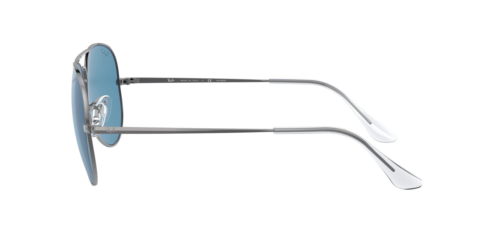 Ray-Ban Aviator Metal II RB3689 Sunglasses - Gunmetal/Polarized Blue / 55 mm - 8056597260619 - Additional Image 3