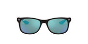 Ray-Ban New Wayfarer Low Bridge Fit RJ9052SF Sunglasses - Matte Black/Blue Flash / 50 mm - 8053672665932