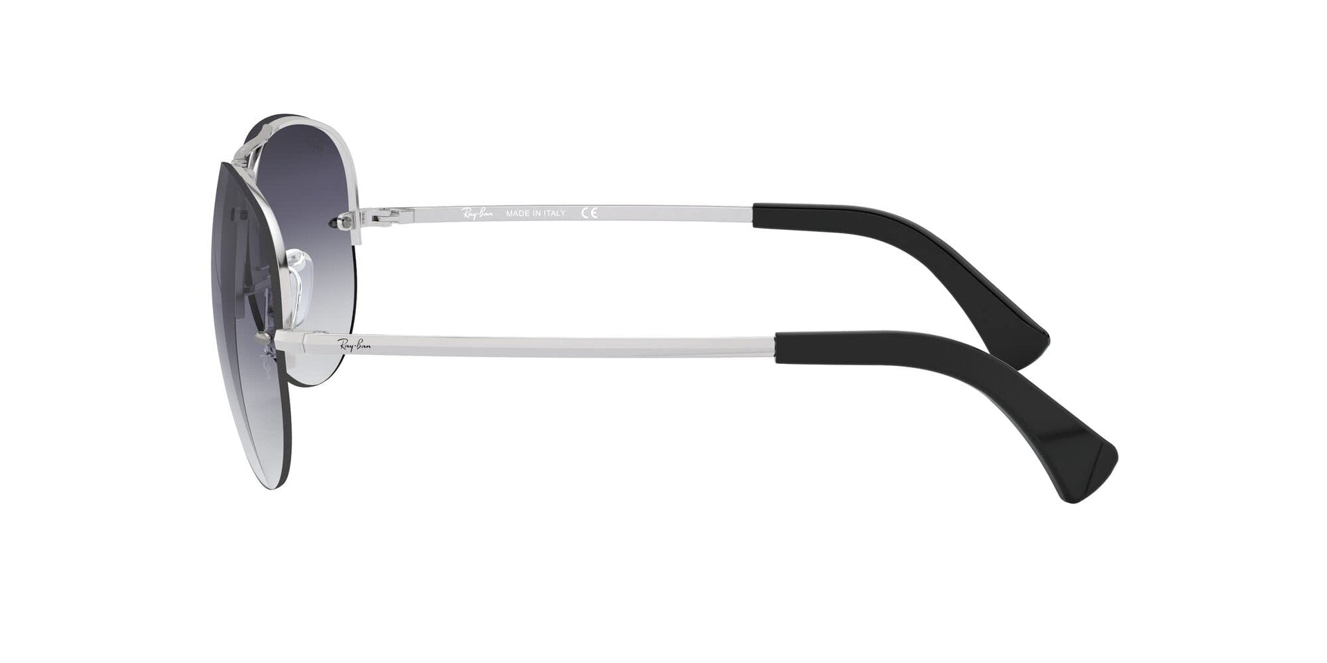 Ray-Ban Aviator RB3449 Sunglasses - Silver/Light Grey Gradient Dark Blue / 59 mm - 805289444312 - Additional Image 3