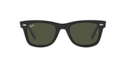 Ray-Ban Original Wayfarer Low Bridge Fit RB2140F Sunglasses - Black/Green X / 52 mm - 8056597698436