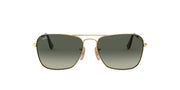 Ray-Ban Caravan RB3136 Sunglasses - Gold/Light Grey Gradient Dark Grey / 58 mm - 8053672494556 - Additional Image 1
