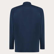 Oakley men's quarter-zip sweatshirt, navy, flat back view