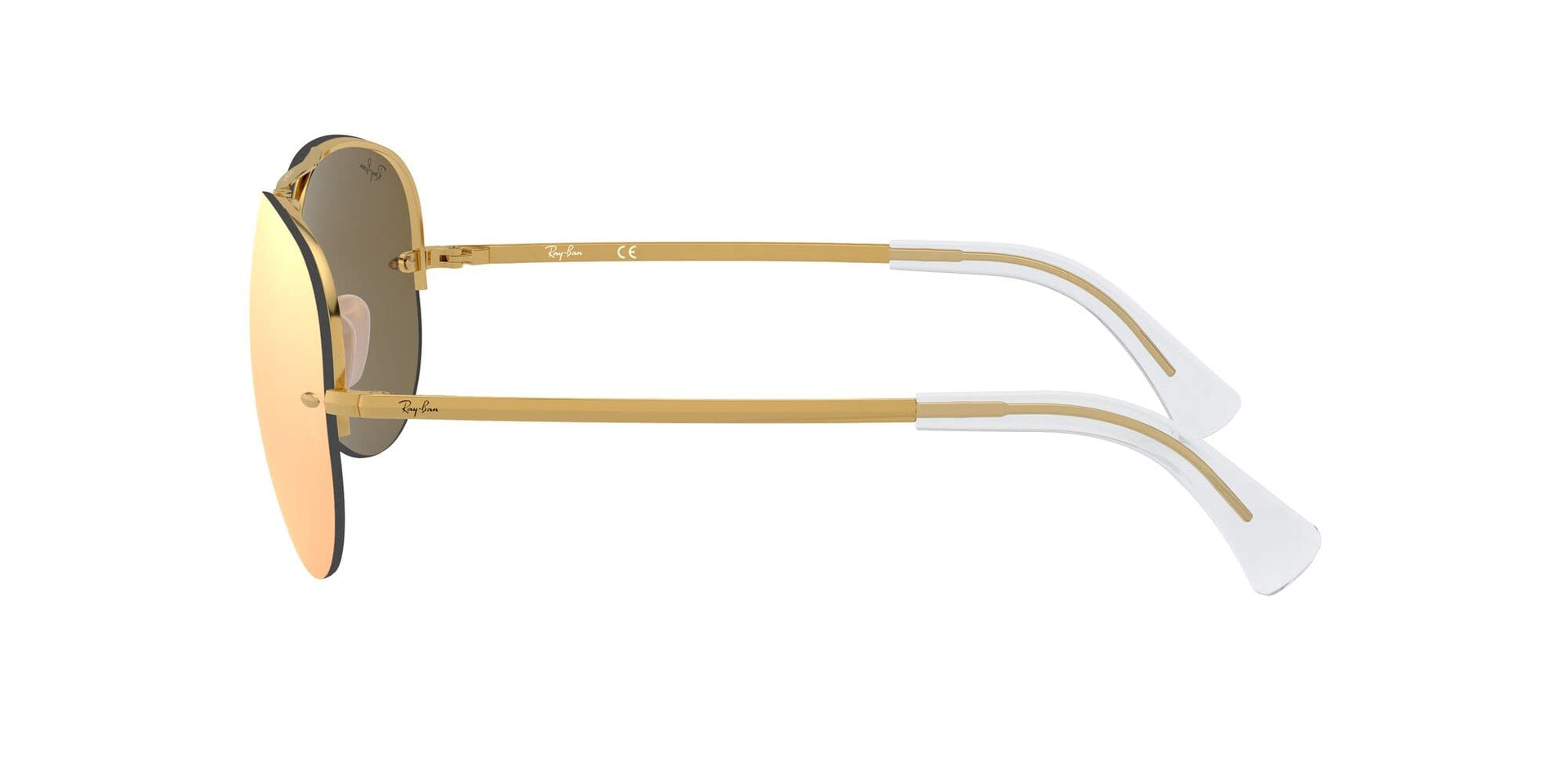 Ray-Ban Aviator RB3449 Sunglasses - Gold/Light Brown Mirror Pink / 59 mm - 8053672508093 - Additional Image 3