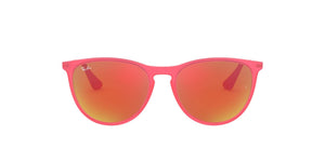 Fuchsia Fluorescent Transparent Rubber/Brown Mirror Orange