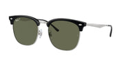 Ray-Ban RB4418D Sunglasses - Black on Silver/Dark Green Polarized / 56 mm - 8056597943581