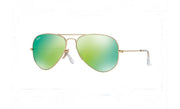 Ray-Ban Aviator RB3025 Sunglasses Batch 3 - Matte Gold Frame/Crystal Green Mirror Multigreen Lens 112/19 / Medium (X002RCMMIN) - X002RCMMIN