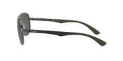 Ray-Ban Carbon Fiber Aviator RB8313 Sunglasses - Gunmetal/Polarized Dark Green / 61 mm - 8053672006667 - Additional Image 5