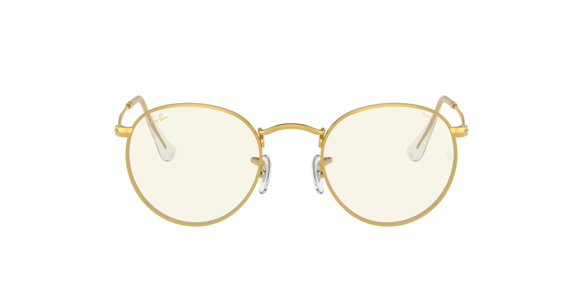 Ray-Ban Metal Glasses RB3447 Sunglasses - Legend Gold/Clear to Grey Photochromic Blue Light Filtering / 53 mm - 8056597377386