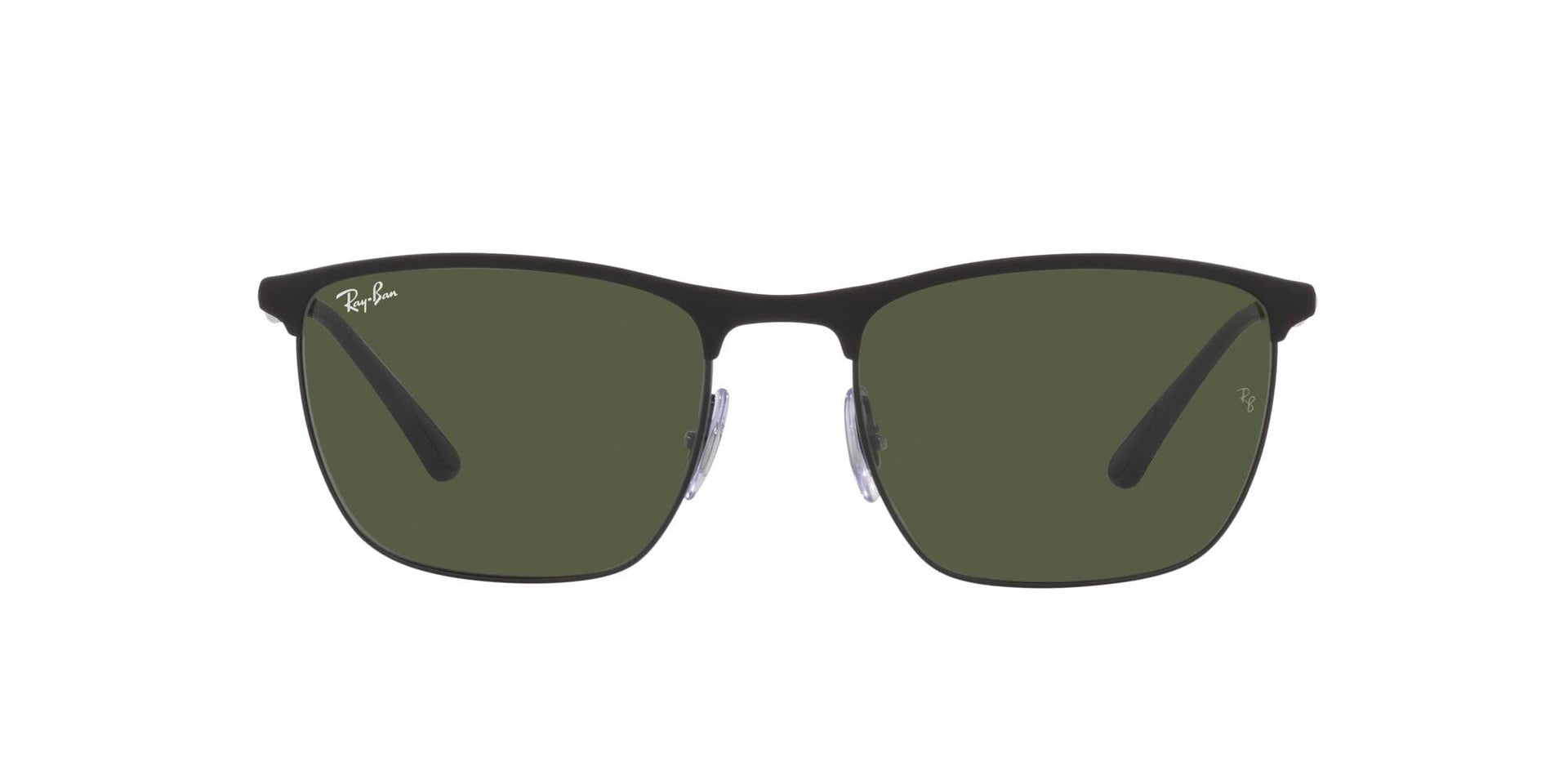 Ray-Ban RB3686 Sunglasses - Matte Black on Black/Green / 57 mm - 8056597625494
